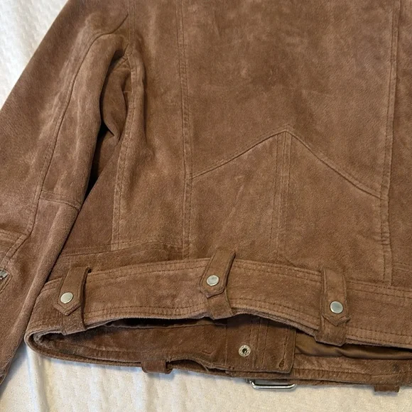Blank NYC Suede Moto Jacket 100% Leather - Picture 7 of 8